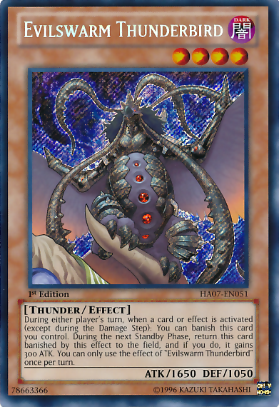 Evilswarm Thunderbird [HA07-EN051] Secret Rare