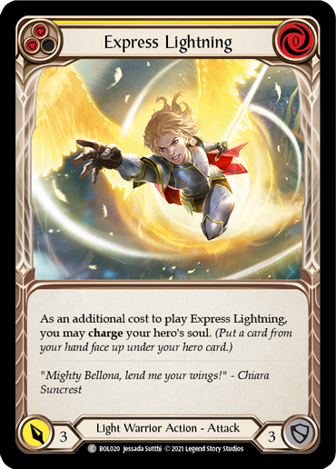 Express Lightning (Yellow) [BOL020] (Monarch Boltyn Blitz Deck)