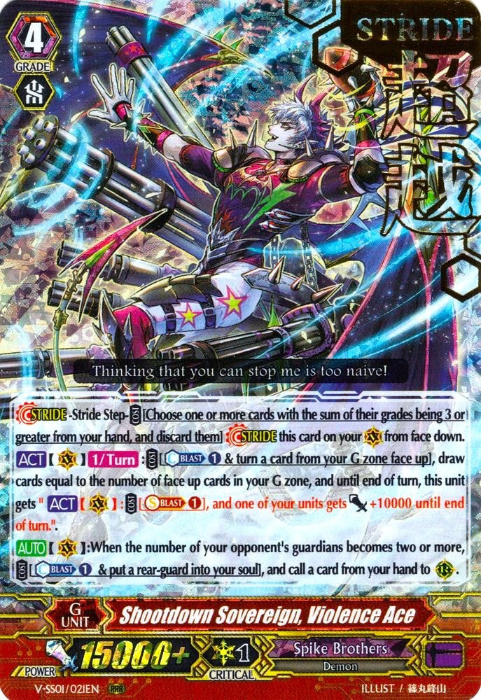 Shootdown Sovereign, Violence Ace (Hot Stamped) (V-SS01/021EN) [Premium Collection 2019]