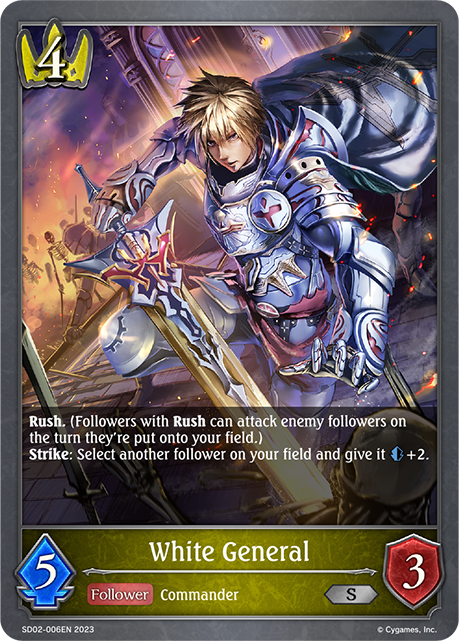 White General (SD02-006EN) [Blade of Resentment]