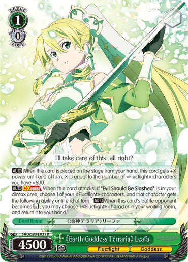 Earth Goddess Terraria Leafa (SAO/S80-E037 R) [Sword Art Online -Alicization- Vol.2]