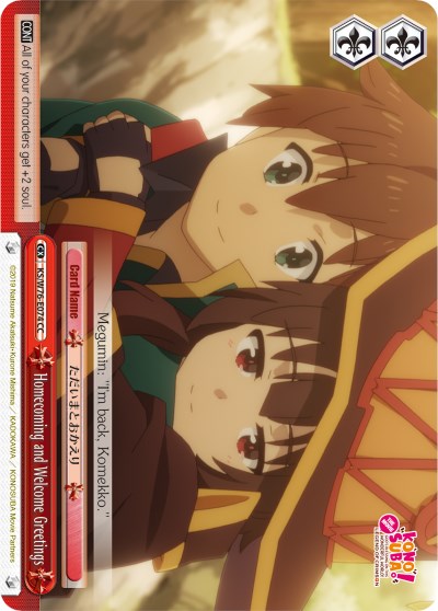Homecoming and Welcome Greetings (KS/W76-E074 CC) [KonoSuba The Movie: Legend of Crimson]