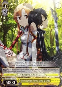 In the Sunlight Forest, Asuna & Kirito (SAO/S26-PE02 PR) (Promo) [Sword Art Online Vol.2]