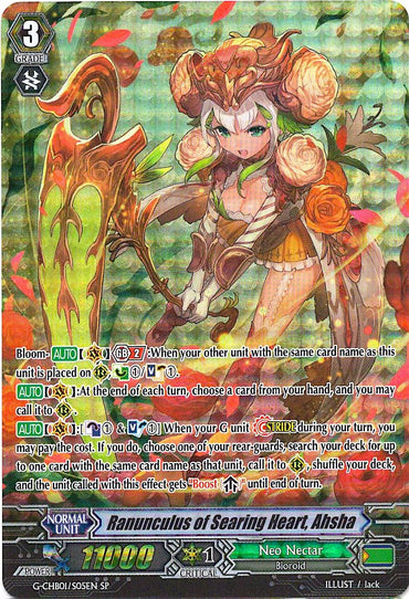 Ranunculus of Searing Heart, Ahsha (G-CHB01/S05EN) [TRY3 NEXT]