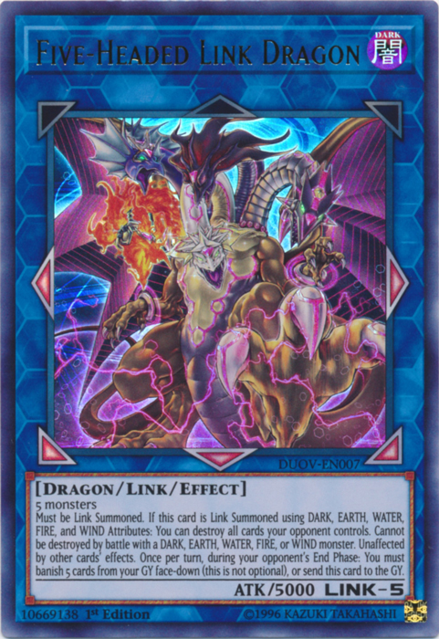 Five-Headed Link Dragon [DUOV-EN007] Ultra Rare