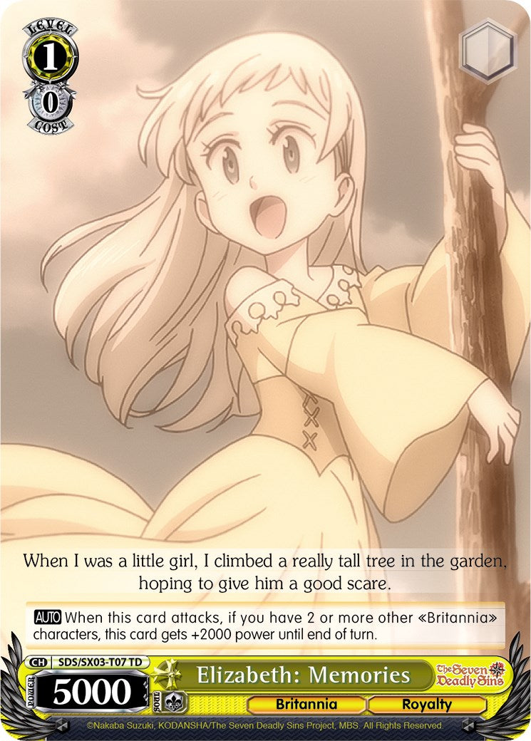 Elizabeth: Memories (SDS/SX03-T07 TD) [The Seven Deadly Sins]