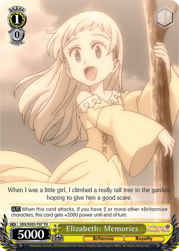 Elizabeth: Memories (SDS/SX03-T07 TD) [The Seven Deadly Sins]