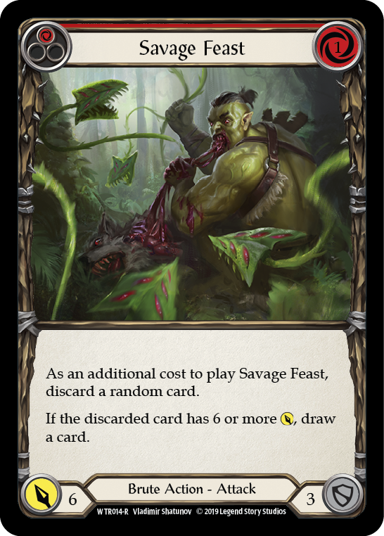 Savage Feast (Red) [WTR014-R] (Welcome to Rathe)  Alpha Print Normal