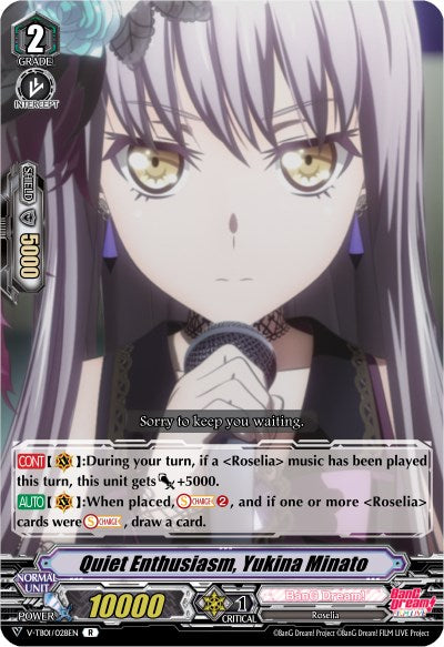 Quiet Enthusiasm, Yukina Minato (V-TB01/028EN) [BanG Dream! FILM LIVE]