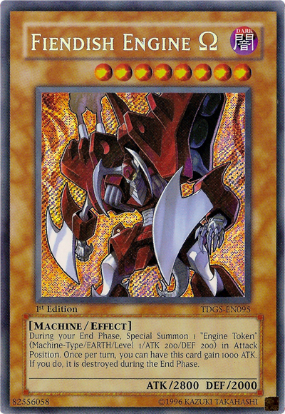 Fiendish Engine Omega [TDGS-EN095] Secret Rare