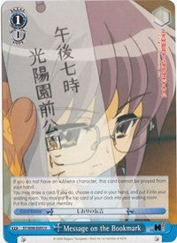 Message on the Bookmark (SY/W08-E095 U) [The Melancholy of Haruhi Suzumiya]