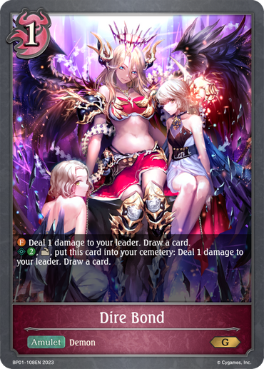 Dire Bond (BP01-108EN) [Advent of Genesis]