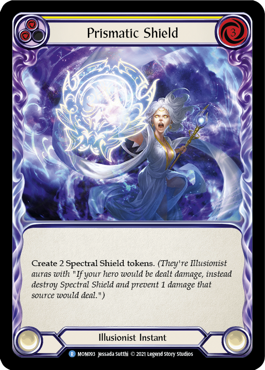 Prismatic Shield (Yellow) [MON093] (Monarch)  1st Edition Normal