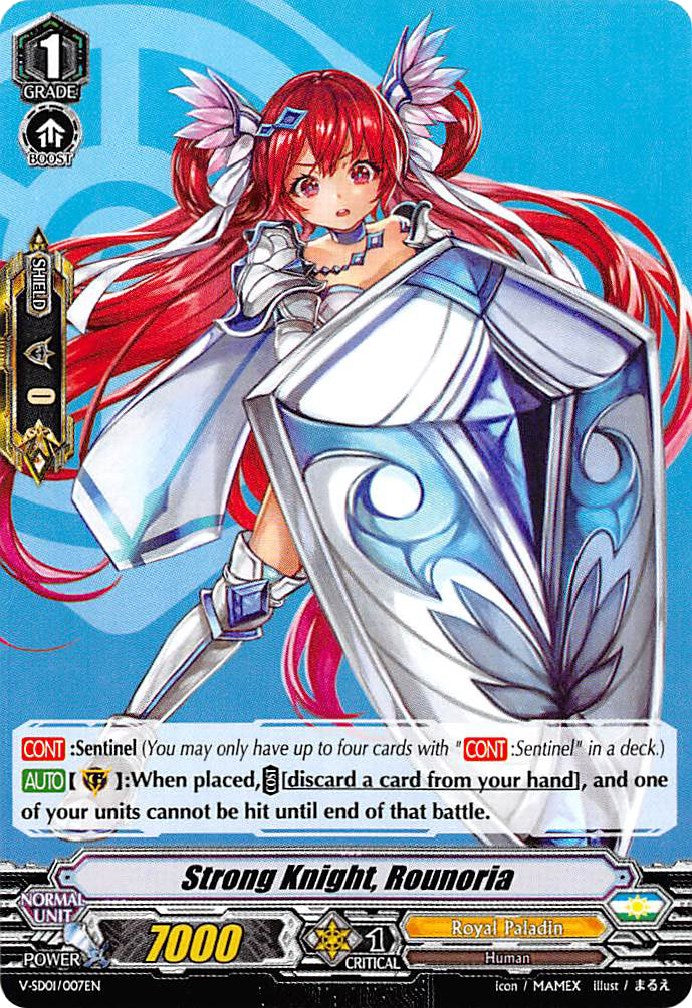 Strong Knight, Rounoria (V-SD01/007EN) [2018 Free Experience Deck 