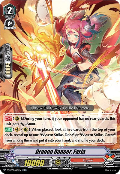 Dragon Dancer, Farja (V-BT08/021EN RR) [Silverdust Blaze]