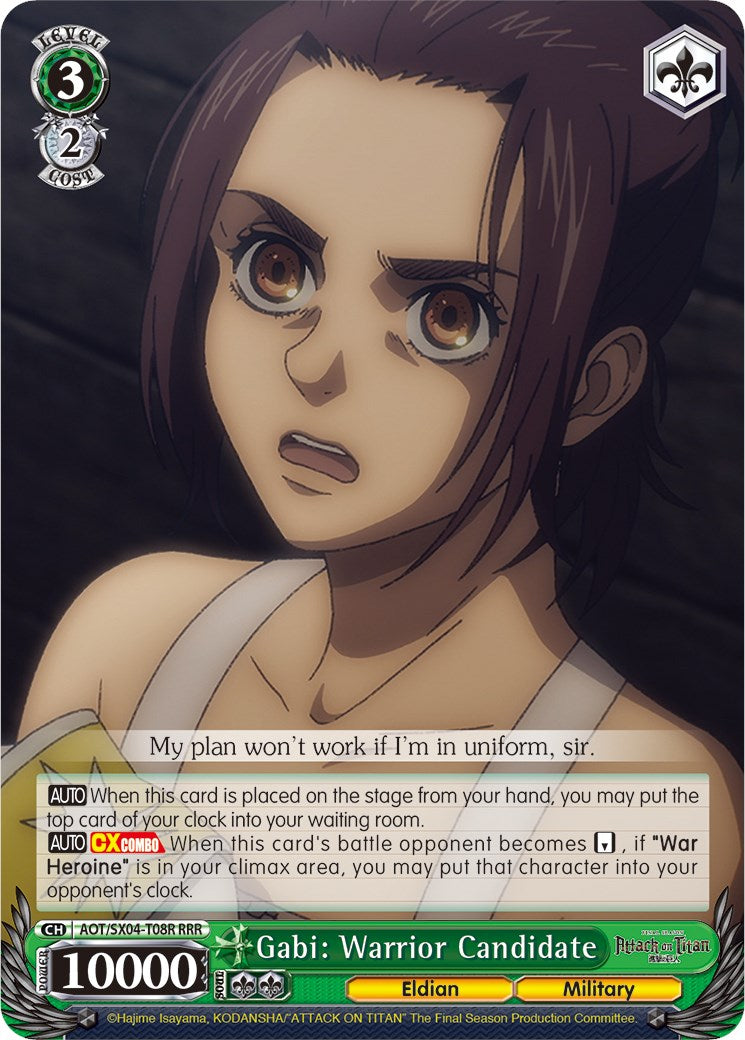 Gabi: Warrior Candidate (Foil) [Attack On Titan: Final Season]
