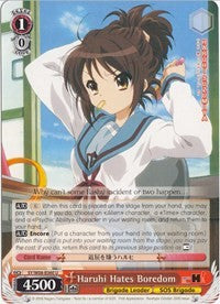 Haruhi Hates Boredom (SY/W08-E060 U) [The Melancholy of Haruhi Suzumiya]