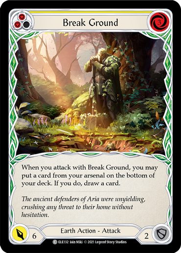 Break Ground (Yellow) [ELE132] (Tales of Aria)  1st Edition Rainbow Foil