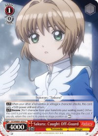 Sakura: Caught Off-Guard (CCS/WX01-070 C) [Cardcaptor Sakura: Clear Card]