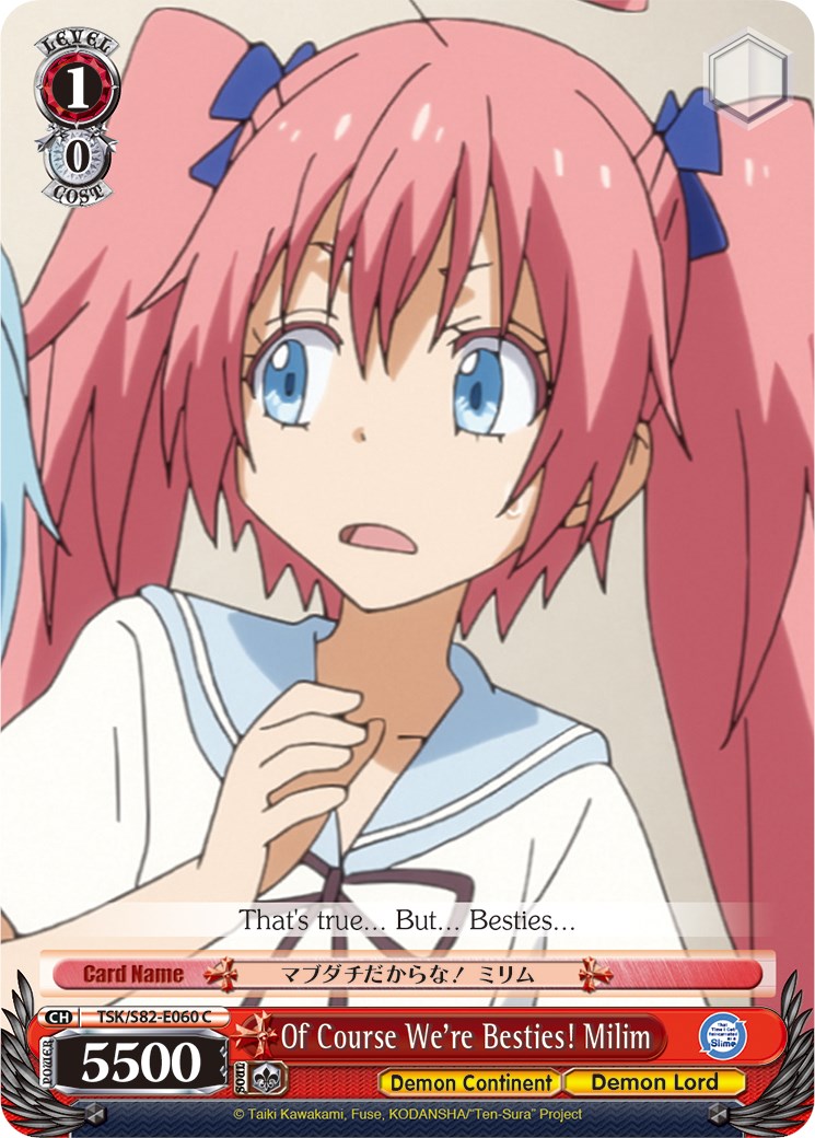 Of Course We're Besties! Milim (TSK/S82-E060 C) [That Time I Got Reincarnated as a Slime Vol.2]