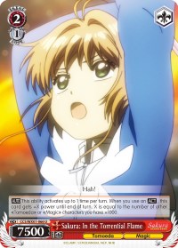 Sakura: In the Torrential Flame (CCS/WX01-066 U) [Cardcaptor Sakura: Clear Card]