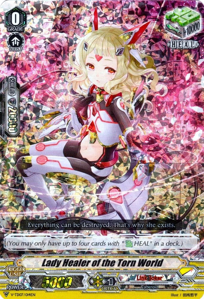 Lady Healer of the Torn World (Parallel Foil) (V-TD07/014EN) [Kouji Ibuki]