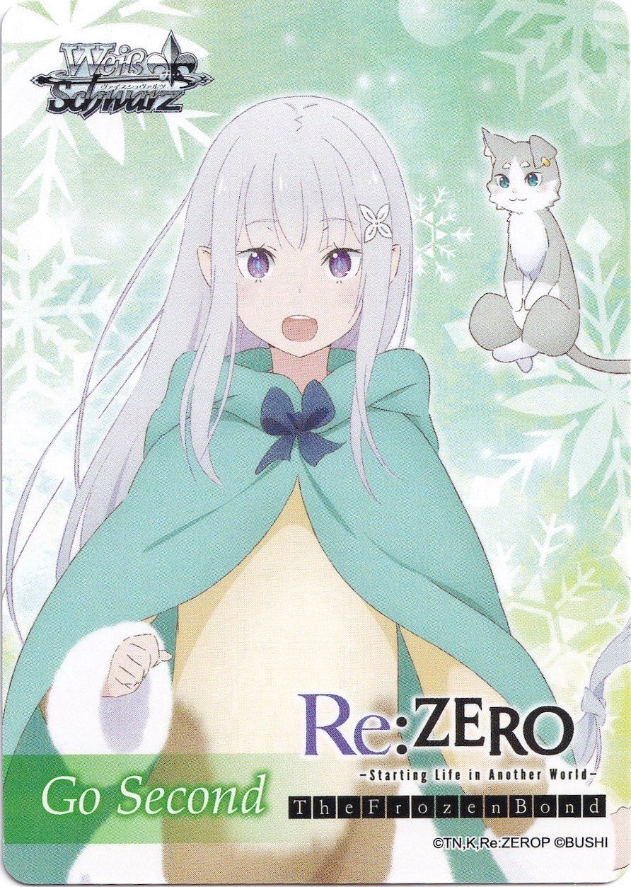 Go Second Card - Contractor and Spirit, Emilia & Puck [Re:ZERO: The Frozen Bond]