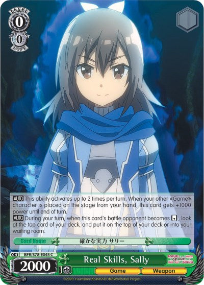 Real Skills, Sally (BFR/S78-E045 C) [BOFURI: I Don't Want to Get Hurt, so I'll Max Out My Defense]
