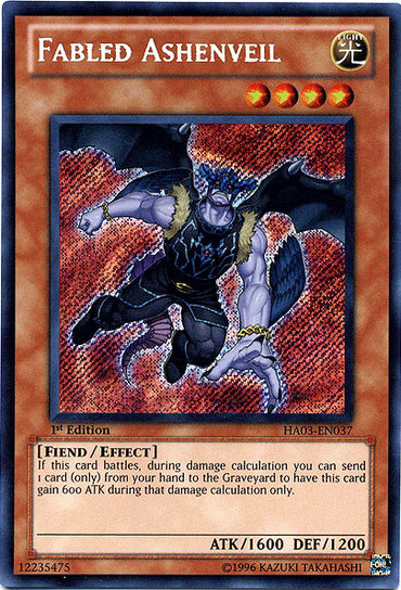 Fabled Ashenveil [HA03-EN037] Secret Rare