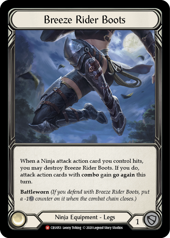 Breeze Rider Boots [CRU053] (Crucible of War)  1st Edition Cold Foil