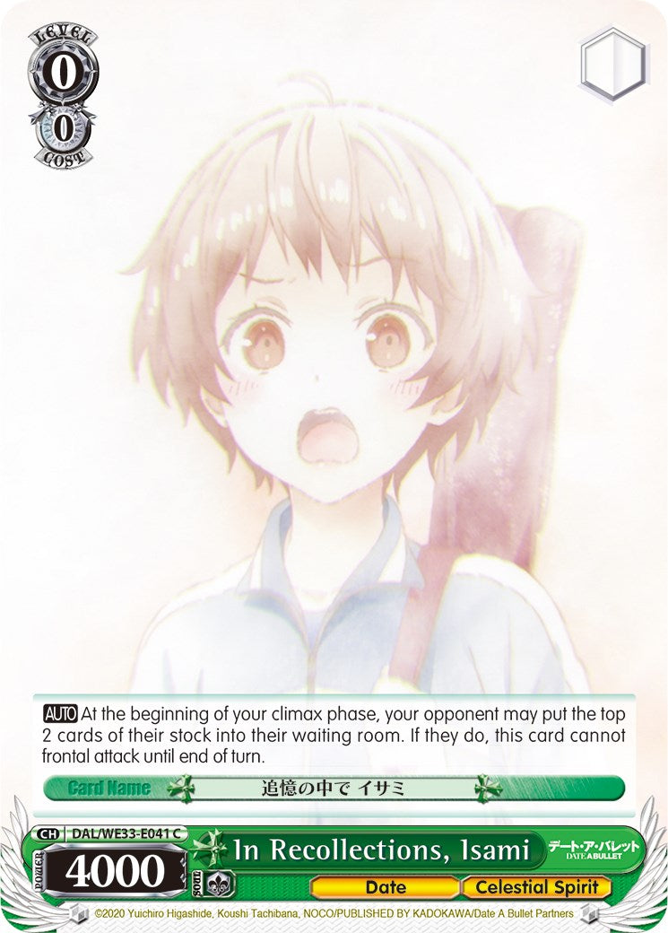 In Recollections, Isami (DAL/WE33-E041 C) (Parallel Foil) [Date A Bullet]