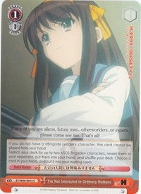 I'm Not Interested in Ordinary Humans (SY/W08-E072 U) [The Melancholy of Haruhi Suzumiya]