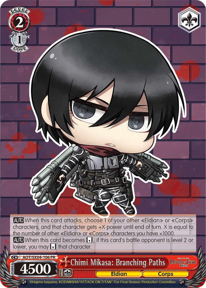 Chimi Mikasa: Branching Paths (Foil) [Attack On Titan: Final Season]