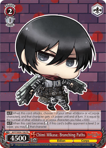 Chimi Mikasa: Branching Paths (Foil) [Attack On Titan: Final Season]