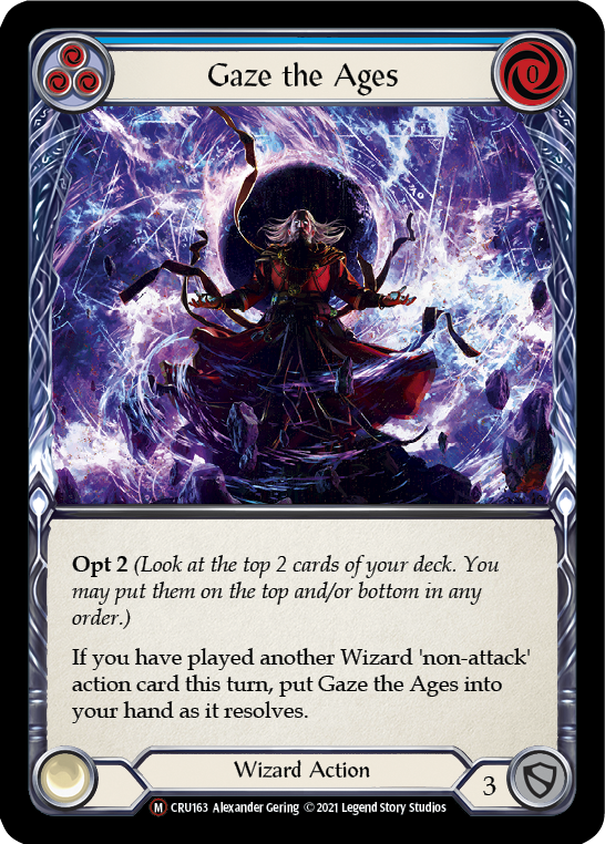 Gaze the Ages [U-CRU163-RF] (Crucible of War Unlimited)  Unlimited Rainbow Foil