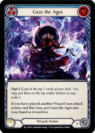 Gaze the Ages [U-CRU163-RF] (Crucible of War Unlimited)  Unlimited Rainbow Foil