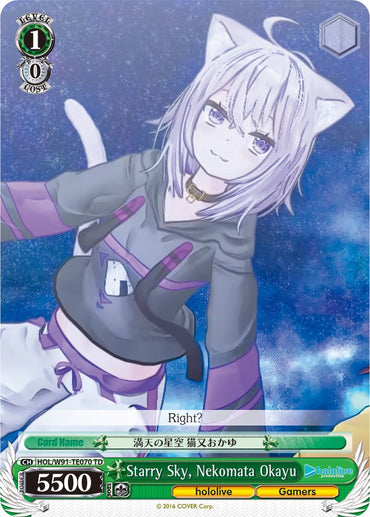 Starry Sky, Nekomata Okayu (HOL/W91-TE070 TD) [hololive production]