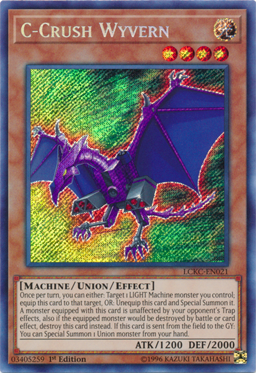 C-Crush Wyvern [LCKC-EN021] Secret Rare