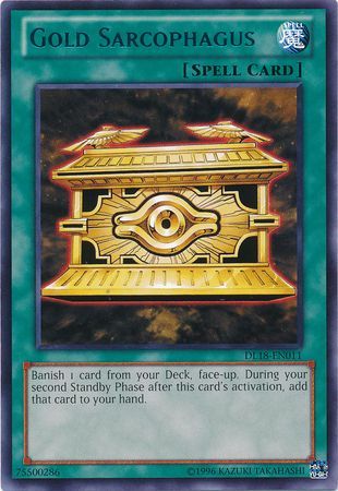 Gold Sarcophagus (Blue) [DL18-EN011] Rare