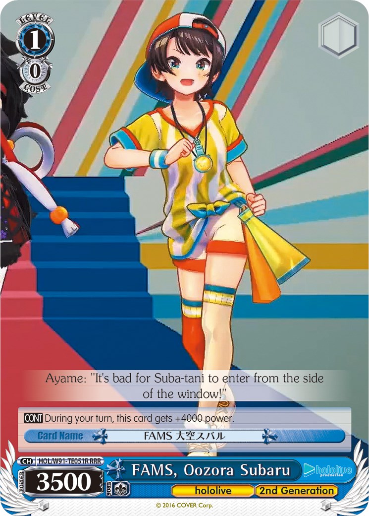 FAMS, Oozora Subaru (HOL/W91-TE051R RRR) [hololive production]