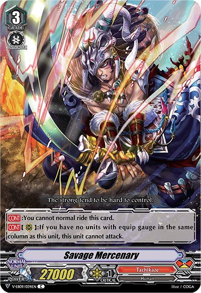 Savage Mercenary (V-EB09/034EN) [The Raging Tactics]