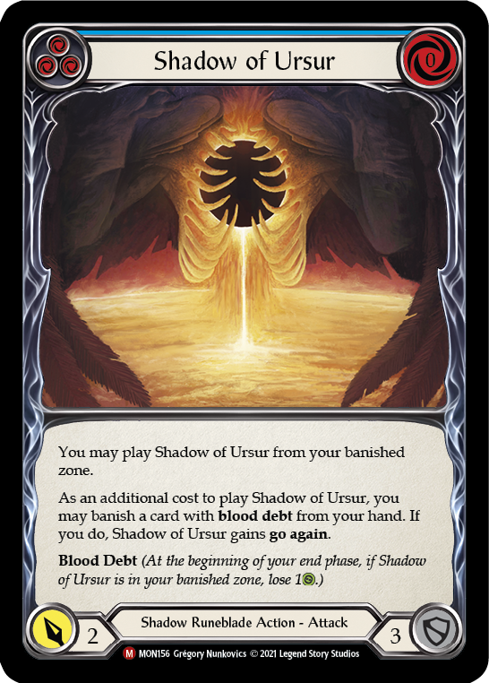 Shadow of Ursur [MON156-RF] (Monarch)  1st Edition Rainbow Foil