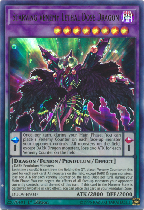 Starving Venemy Lethal Dose Dragon [DUOV-EN037] Ultra Rare