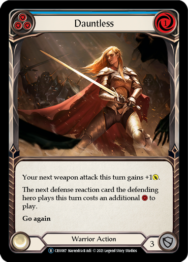 Dauntless (Blue) [U-CRU087-RF] (Crucible of War Unlimited)  Unlimited Rainbow Foil