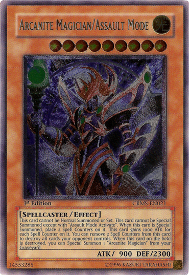 Arcanite Magician/Assault Mode [CRMS-EN021] Ultimate Rare