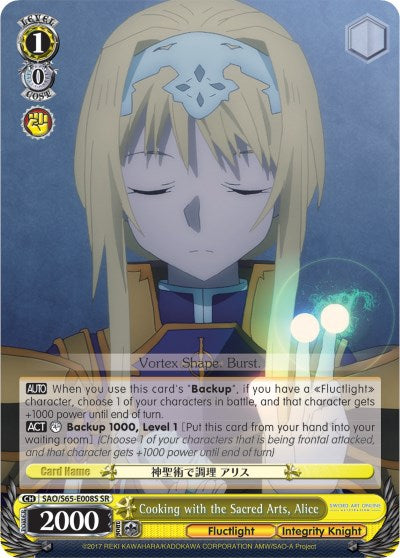 Cooking with the Sacred Arts, Alice (SAO/S65-E008S SR) [Sword Art Online -Alicization-]