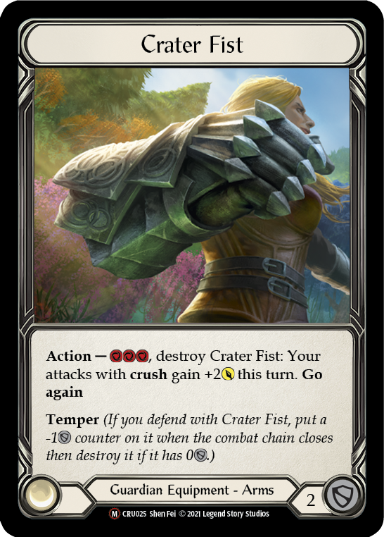 Crater Fist [U-CRU025-RF] (Crucible of War Unlimited)  Unlimited Rainbow Foil