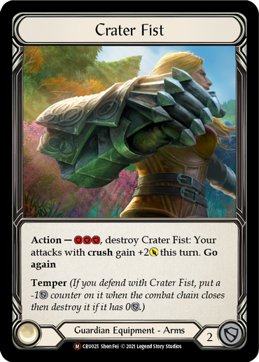 Crater Fist [U-CRU025-RF] (Crucible of War Unlimited)  Unlimited Rainbow Foil