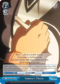 Subaru's Choice (RZ/S46-TE39b TD) [Re:ZERO]