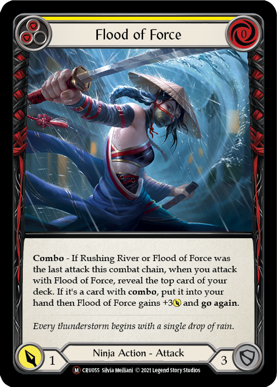 Flood of Force [U-CRU055-RF] (Crucible of War Unlimited)  Unlimited Rainbow Foil